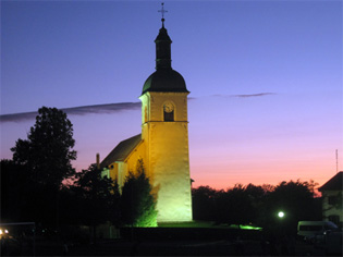 church_thollon_night